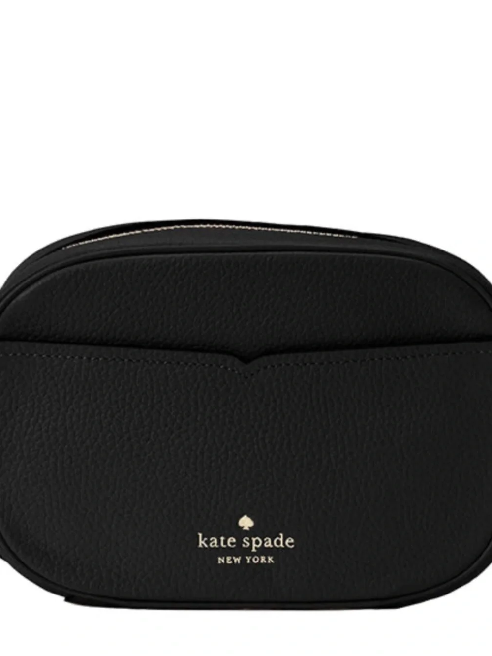 kate spade Kourtney Camera Bag Black Pebbled Leather Crossbody